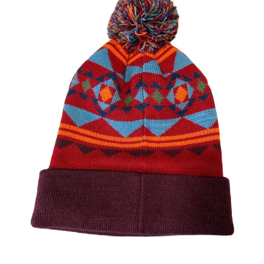 Poler Stuff Camp Vibes Mens Beanie Woodsman Outdoor Ski Hiking Camping Aztec